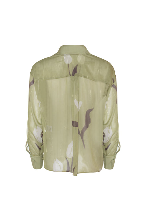Blusa Secret Garden Estampado Verde